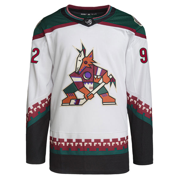 Arizona Coyotes Logan Cooley White Authentic Jersey - Front View