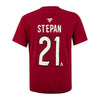 Derek Stepan Arizona Coyotes Youth Fanatics Branded Name & Number T-Shirt in Red - Back View