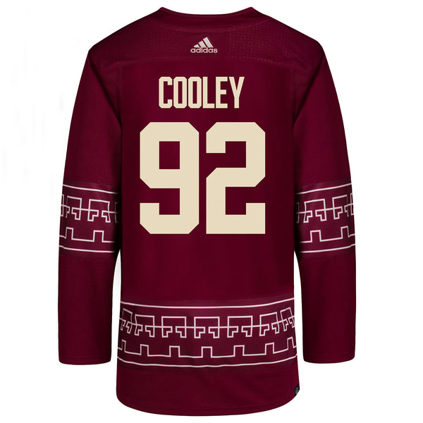 Arizona Coyotes Logan Cooley Adidas Authentic Alternate Jersey In Red - Back View