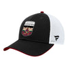 Coyotes Fanatics Branded 2023 Draft On Stage Trucker Hat In Black & White - Angled Left Side View