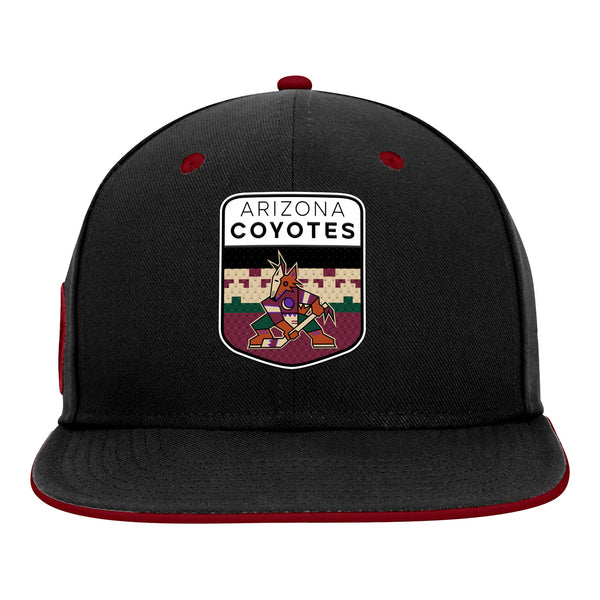 Fanatics Coyotes 2023 Authentic Pro Draft Snapback Hat In Black - Front View