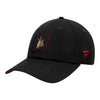 Arizona Coyotes Fanatics Pro Rink Unstructured Hat In Black - Front Left View
