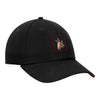 Arizona Coyotes Fanatics Pro Rink Unstructured Hat In Black - Front Right View
