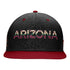 Arizona Coyotes Fanatics Pro Rink Flatbill Snapback Hat In Black - Front View