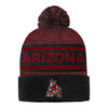 Arizona Coyotes Fanatics Pro Rink Knit Beanie In Black & Red - Front View