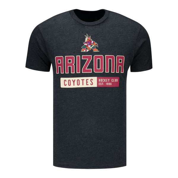 Arizona Coyotes Kachina Hockey Club Comfy T-Shirt In Black - Front View