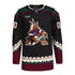 Personalized Adidas Arizona Coyotes Black Authentic Blank Jersey - Front View