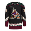 ARIZONA COYOTES JOSH BROWN BLACK AUTHENTIC JERSEY - Front View