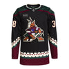 ARIZONA COYOTES LIAM O'BRIEN BLACK AUTHENTIC JERSEY - Front View