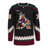 ARIZONA COYOTES LIAM O'BRIEN BLACK AUTHENTIC JERSEY - Front View