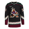 ARIZONA COYOTES TROY STECHER BLACK AUTHENTIC JERSEY - Front View