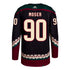 ARIZONA COYOTES J.J. MOSER BLACK AUTHENTIC JERSEY - Back View