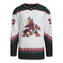 ARIZONA COYOTES MICHAEL CARCONE WHITE AUTHENTIC JERSEY - Front View