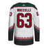 ARIZONA COYOTES MATIAS MACCELLI WHITE AUTHENTIC JERSEY - Back View