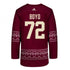 ARIZONA COYOTES TRAVIS BOYD AUTHENTIC ALTERNATE JERSEY - Back View