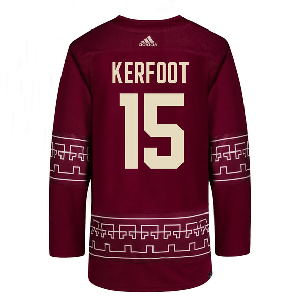 ARIZONA COYOTES ALEX KERFOOT AUTHENTIC ALTERNATE JERSEY - Back View