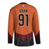 Arizona Coyotes Josh Doan Adidas Authentic Reverse Retro Jersey In Orange - Back View