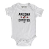 Old Time Hockey Arizona Coyotes Sizzler 3 Piece Set In White - Individual Onesie View