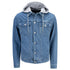 WILD COLLECTIVE COYOTES FULL ZIP DENIM HOODED JACKET - Front View