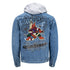 WILD COLLECTIVE COYOTES FULL ZIP DENIM HOODED JACKET - Back View