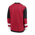Boys Outerstuff Arizona Coyotes Replica Home Blank Jersey In Red - Back View