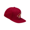 Adidas Arizona Coyotes Core Snapback Hat In Red - Front View