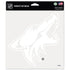 Arizona Coyotes 8x8 White Perfect Cut Decal - Front View