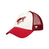 Arizona Coyotes Depth Trucker Adjustable Hat In Red & White - Front View