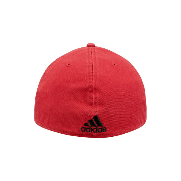 Adidas Arizona Coyotes Slope Slouch Flex Hat In Red - Back View