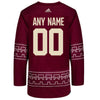 Personalized Arizona Coyotes Adidas Authentic Alternate Jersey In Red - Back View