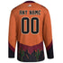 Personalized Arizona Coyotes Adidas Authentic Reverse Retro Jersey In Orange - Back View