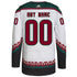 Personalized Adidas Arizona Coyotes White Authentic Blank Jersey - Back View