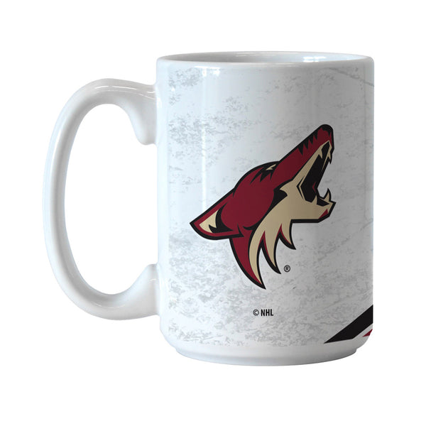 Arizona Coyotes 15 oz. Rink Mug in White - Front View