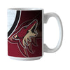 Arizona Coyotes 15 oz. Rink Mug in White - Back View