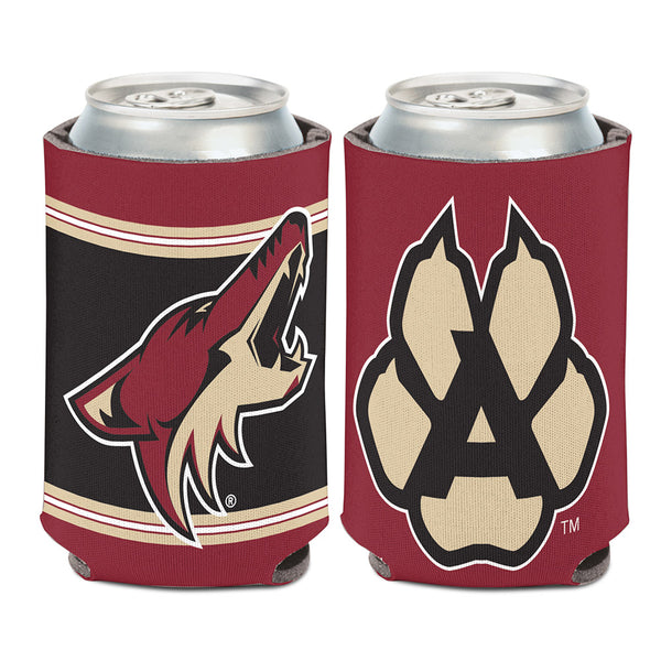 Arizona Coyotes 12 oz. Can Cooler in Red - Front and Back View