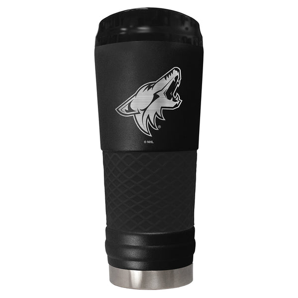 Arizona Coyotes 18 oz. Stealth Draft Tumbler in Black - Front View