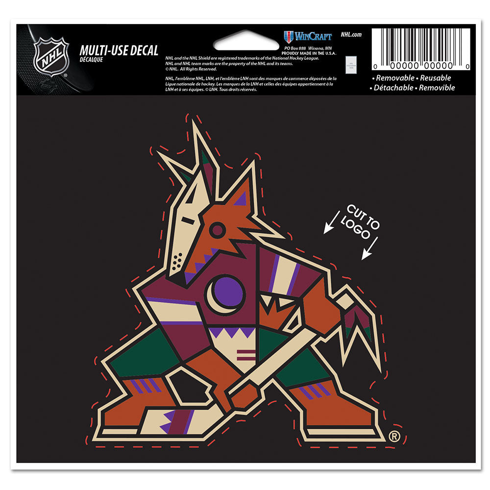Phoenix Coyotes Mascot Sticker / Vinyl Decal, Howler Mascot Sticker 🏒