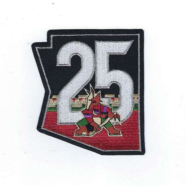 Arizona Coyotes 25th Anniversary Emblem - Front View