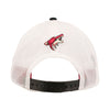Arizona Coyotes Ladies Revise Trucker Hat in Black and White - Back View