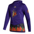 Ladies Coyotes Reverse Retro Hooded Sweatshirt in Purple - Front View
