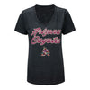 Ladies Arizona Coyotes Sportiqe Script V-Neck T-Shirt