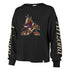 Ladies '47 Brand Kachina Bell-Sleeve Long-Sleeve T-shirt in Black - Front View