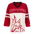 COYOTES G III OPENING DAY 3/4 SLEEVE T-SHIRT IN WHITE & RED - FRONT VIEW