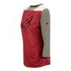 Arizona Coyotes Ladies Iconic Flashy Long Sleeve in Gray and Red - 1/4 Left View