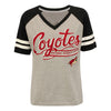 Ladies Arizona Coyotes G-III Raglan V-Neck T-Shirt