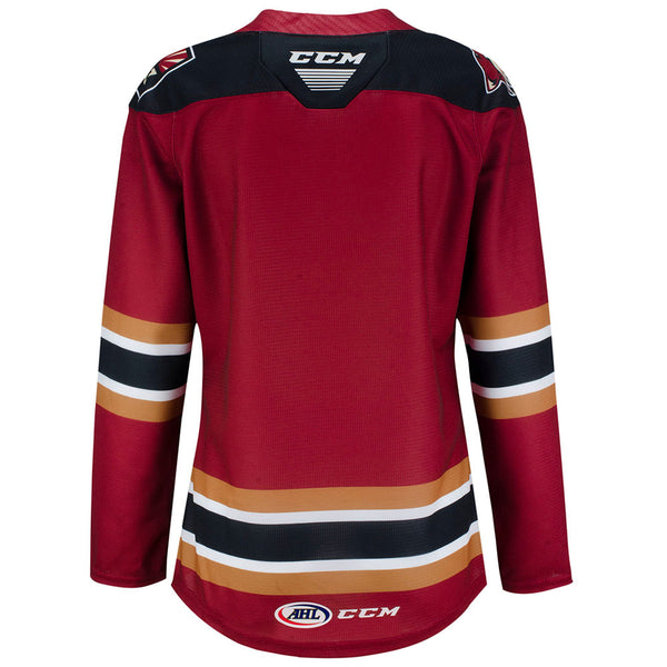 Ladies CCM Tuscon Roadrunners Replica Jersey in Red - Back View