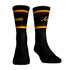 Coyotes Team Design Socks in Black - Front and Right View