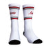Coyotes Team Design Socks in White - Front and Right View