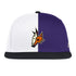 Arizona Coyotes Adidas Reverse Retro Snapback Hat in Purple, Black, and White - Front View