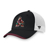 Coyotes LockerRoom Trucker Adjustable Hat in Black and White - Left View